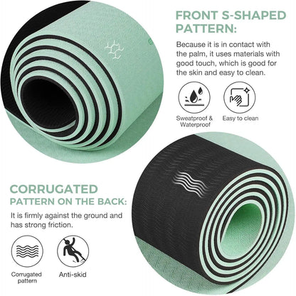 Yoga Mat with Alignment Lines