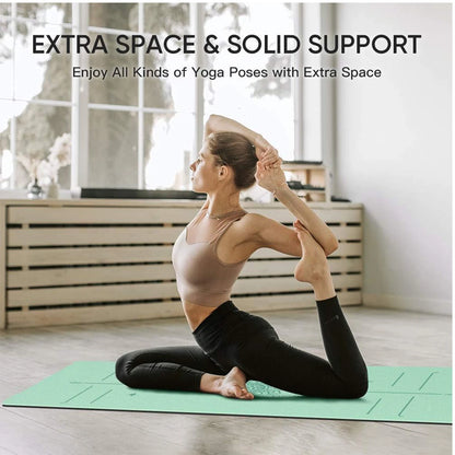 Yoga Mat with Alignment Lines