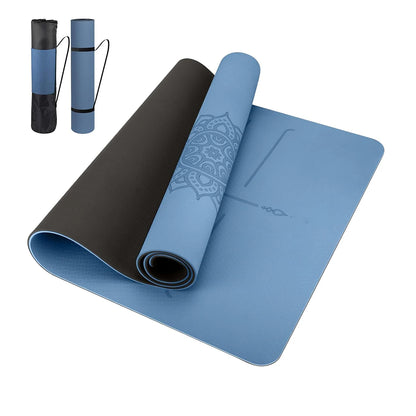 Yoga Mat with Alignment Lines